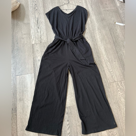 BNWOT CUDDL DUDS V-neck Wide leg jumpsuit - Picture 2 of 11